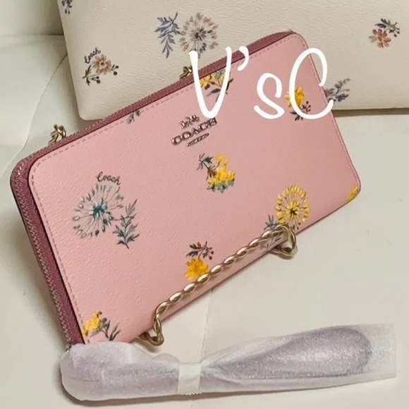 ❤️SOLD❤️ Large Phone Wallet With Dandelion Floral Print. - Picture 4 of 8